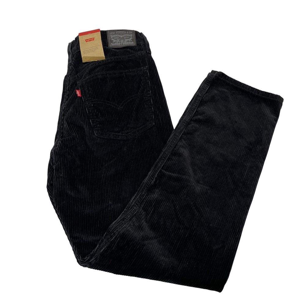 Levis Croduroy Skinny Pant Black 28x30 Mid Rise Slim Hip Thigh Preppy Casual